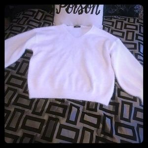 Oversized faux kashmir sweater